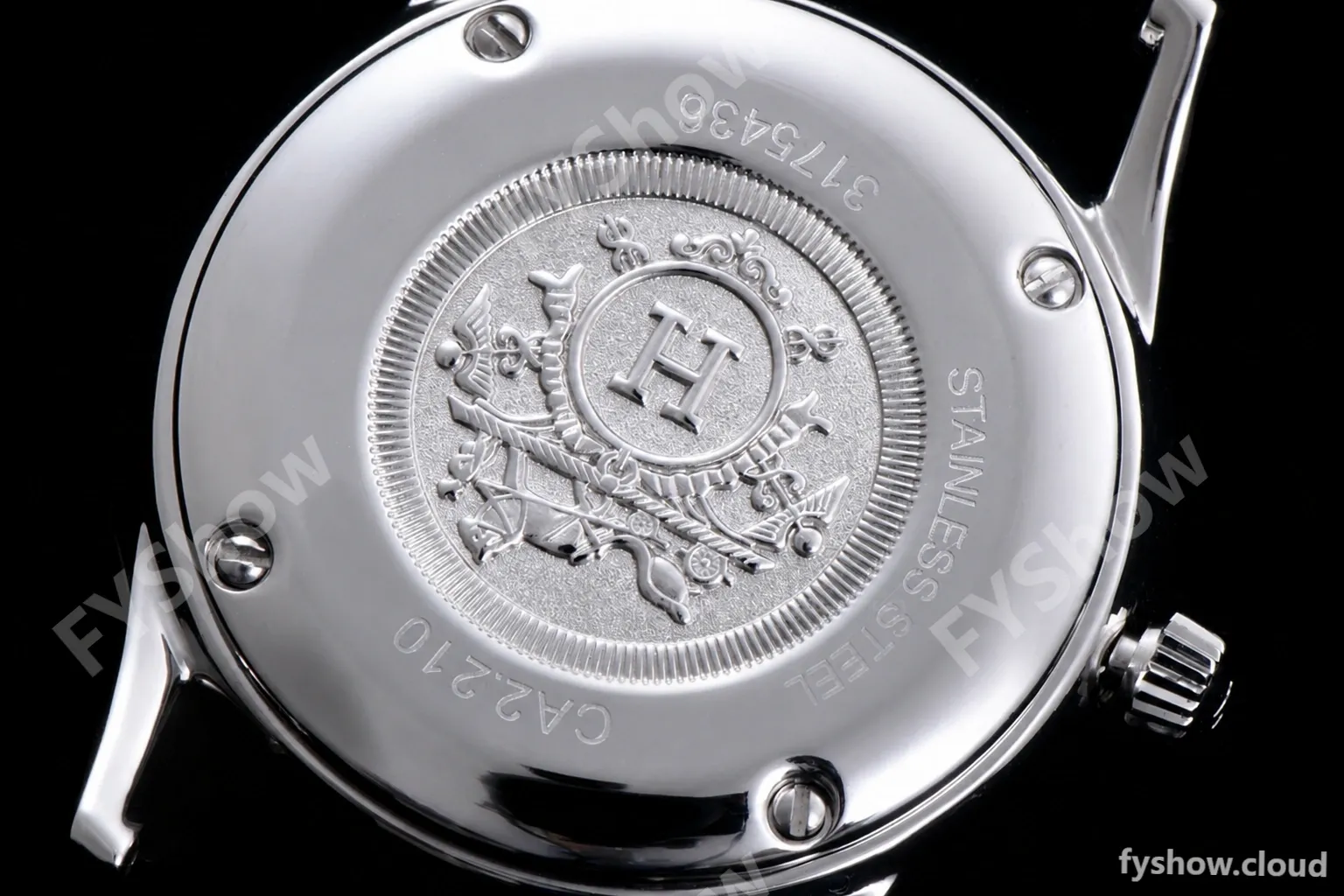 Hermes Slim D Series SS/LE BVF Wht/Per Quartz - Image 10