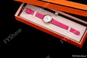 Hermes Slim D Series RG/LE BVF Wht/Pin Quartz