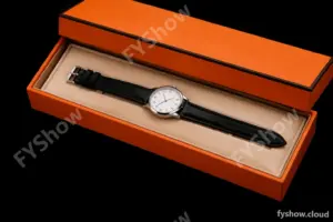 Hermes Slim D Series RG/LE BVF Wht/Blk Diams Quartz
