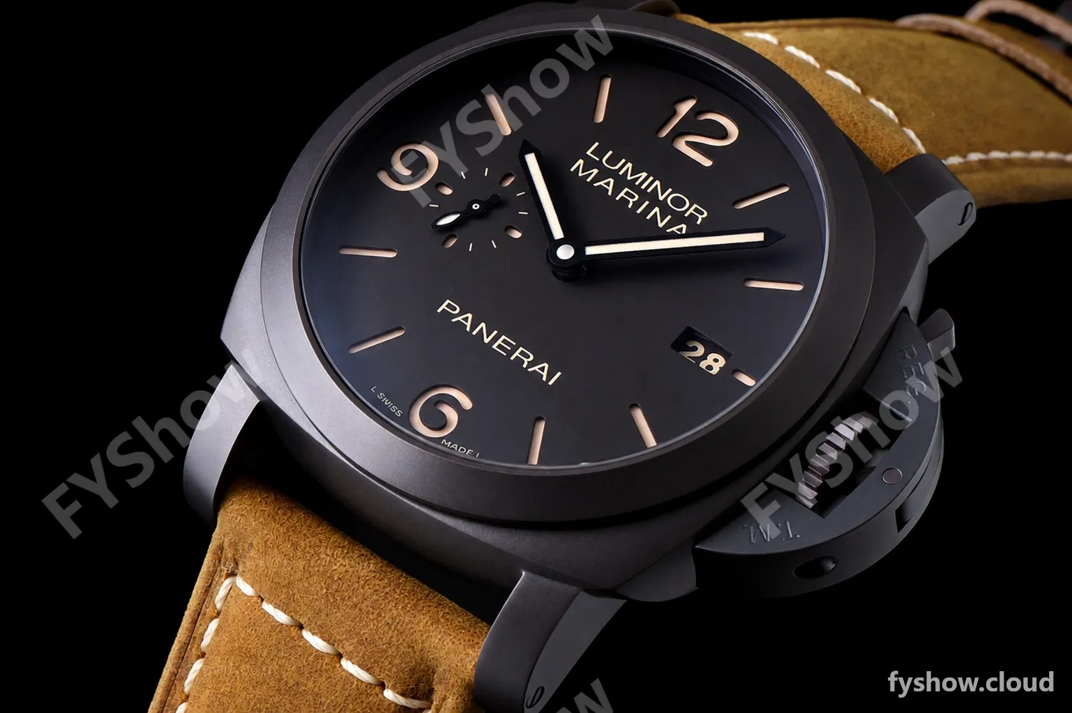 Panerai Luminor 1950 Series Cer/LE Blk/Bro VSF P.9001 Automatic PAM00386 - Image 3