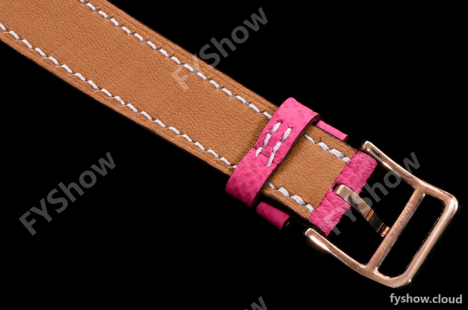 Hermes Slim D Series RG/LE BVF Wht/Pin Diams Quartz - Image 8
