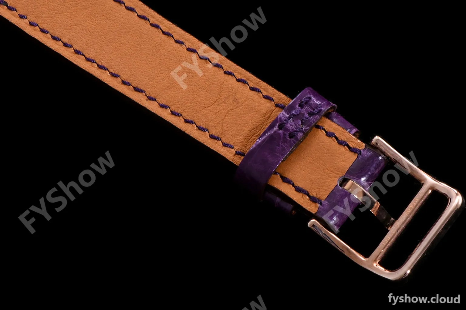 Hermes Slim D Series RG/LE BVF Wht/Bro Quartz - Image 6