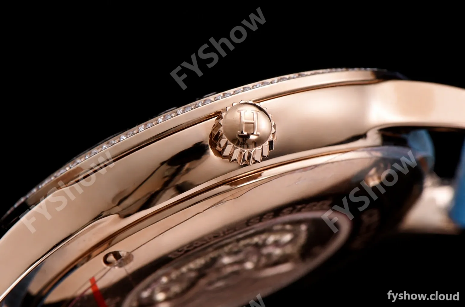 Hermes Slim D Series RG/LE BVF Wht/Pin Diams Quartz - Image 9