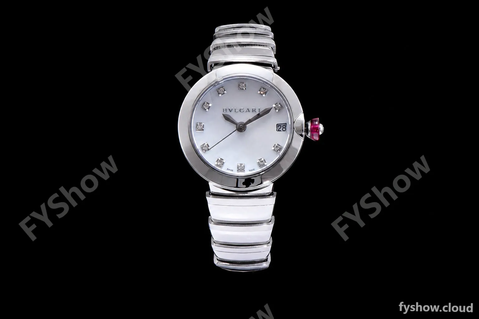 Bvlgari LVCEA Series SS/SS Wht BVF Automatic/Quartz 102199 LU33WSSD/11 - Image 2