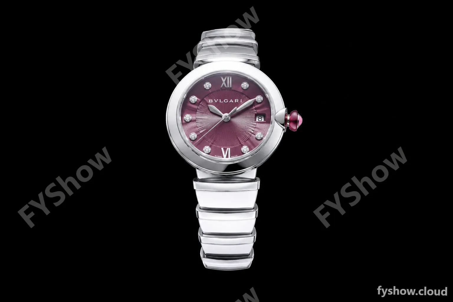 Bvlgari LVCEA Series SS/SS Red BVF Automatic/Quartz 102199 LU33WSSD/11