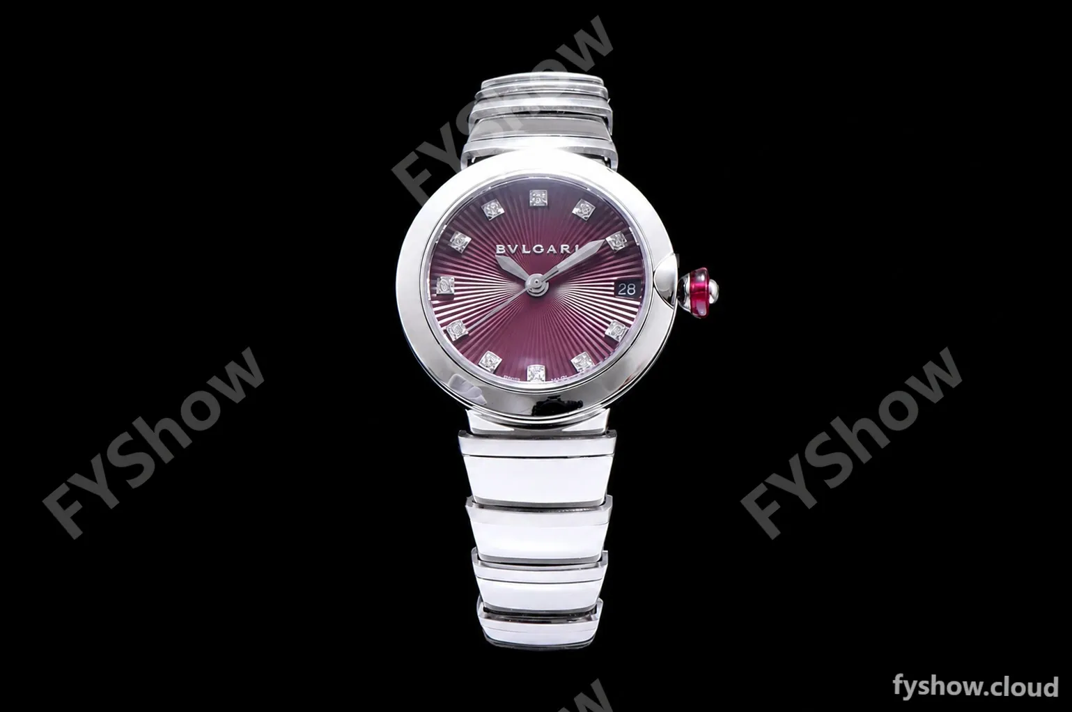 Bvlgari LVCEA Series SS/SS Red BVF Automatic/Quartz 102199 LU33WSSD/11 - Image 2