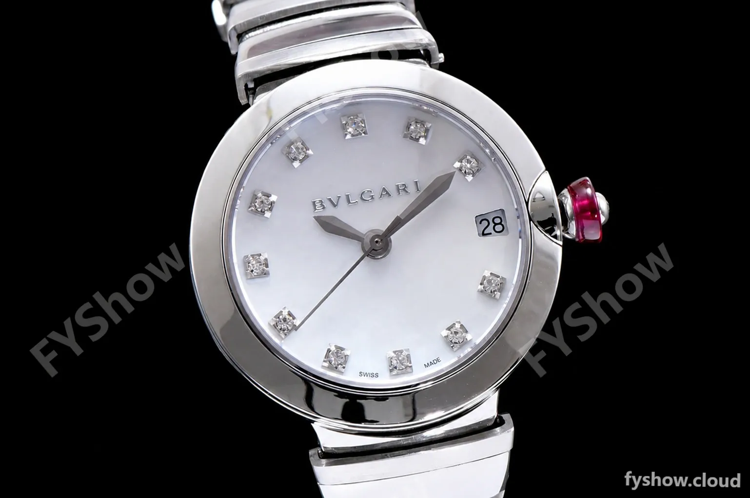 Bvlgari LVCEA Series SS/SS Wht BVF Automatic/Quartz 102199 LU33WSSD/11 - Image 3