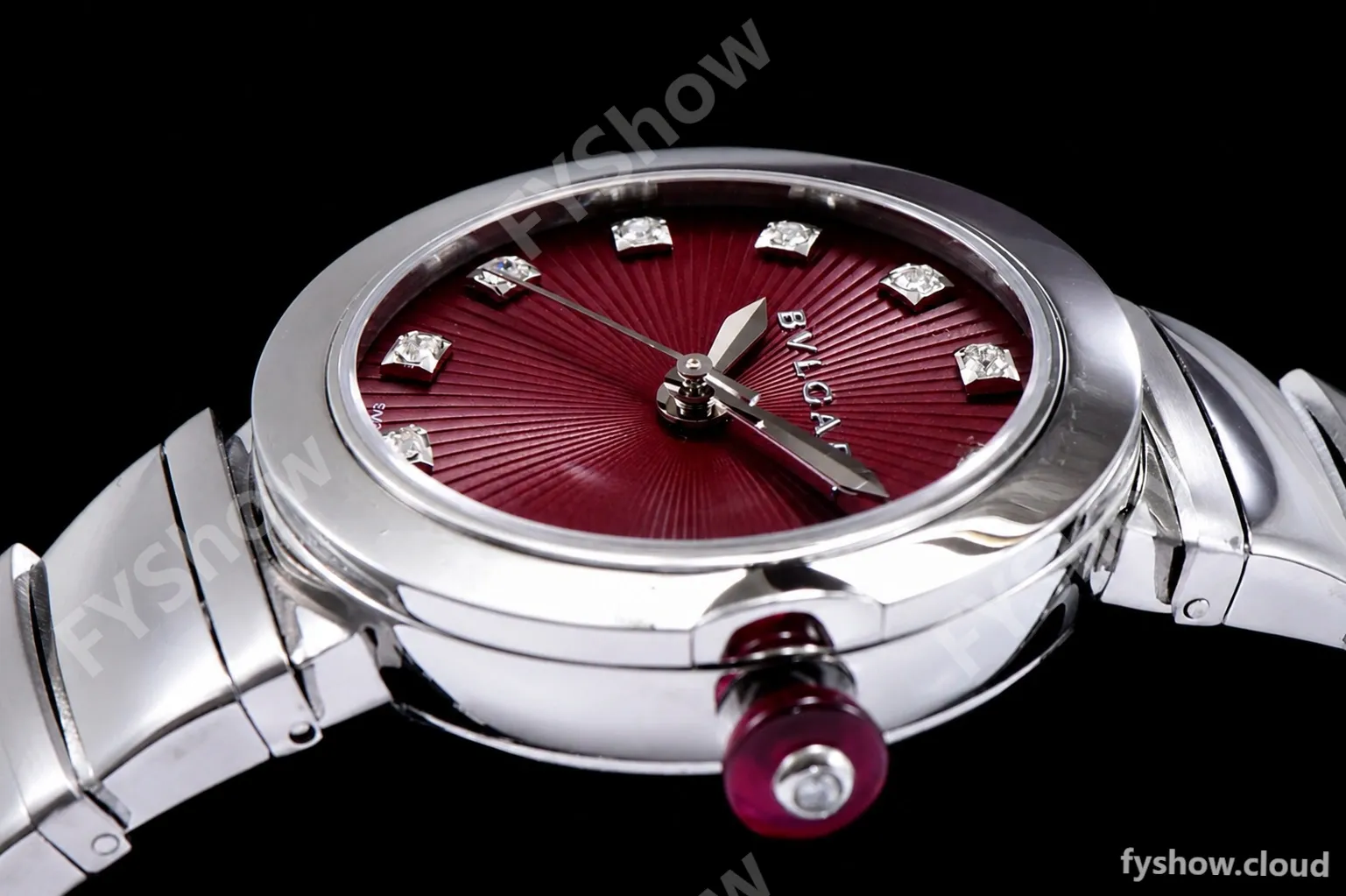 Bvlgari LVCEA Series SS/SS Red BVF Automatic/Quartz 102199 LU33WSSD/11 - Image 4