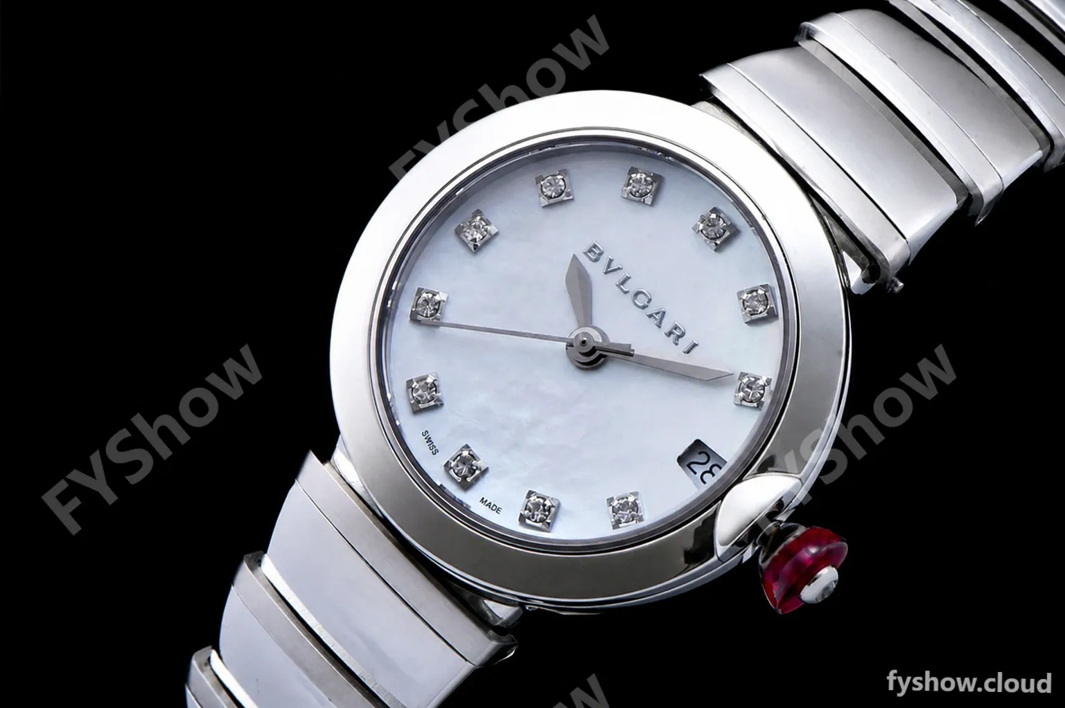 Bvlgari LVCEA Series SS/SS Wht BVF Automatic/Quartz 102199 LU33WSSD/11 - Image 6