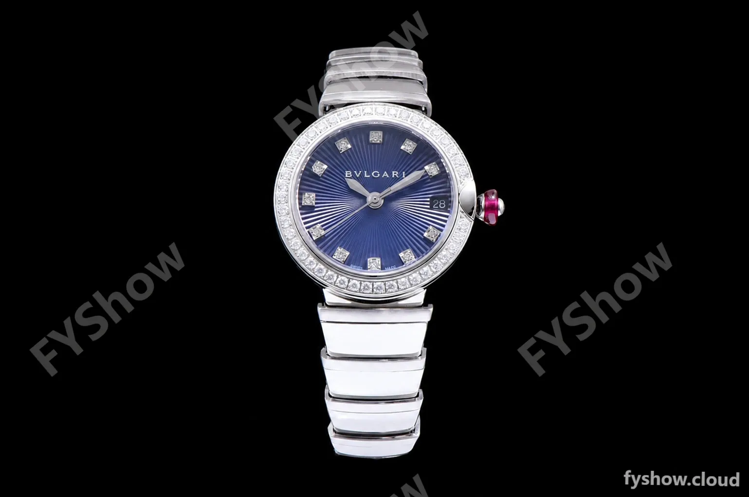 Bvlgari LVCEA Series Diams SS/SS Blu BVF Automatic/Quartz 102195 LU28C6SSD