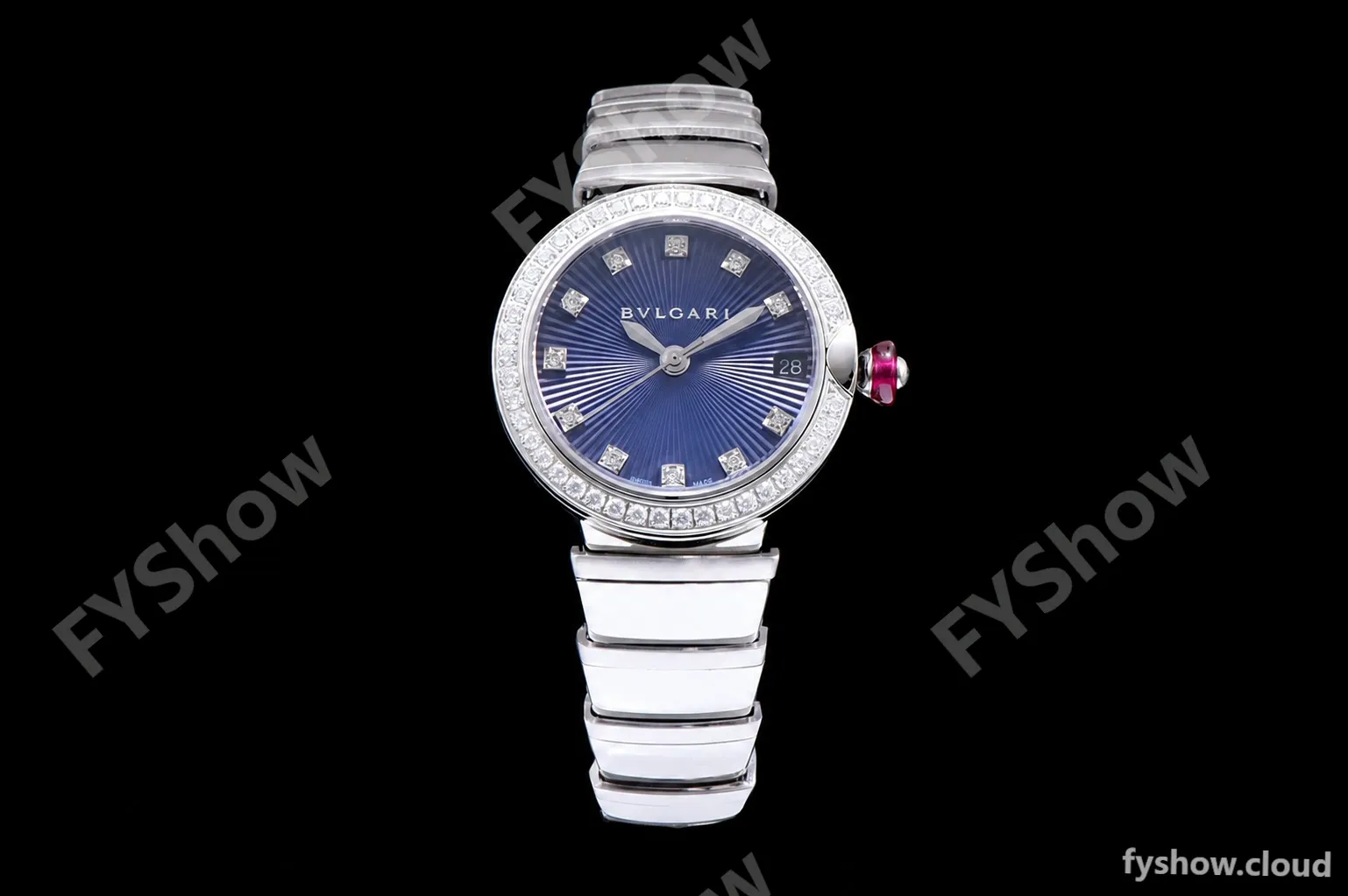 Bvlgari LVCEA Series Diams SS/SS Blk BVF Automatic/Quartz 102195 LU28C6SSD - Image 3