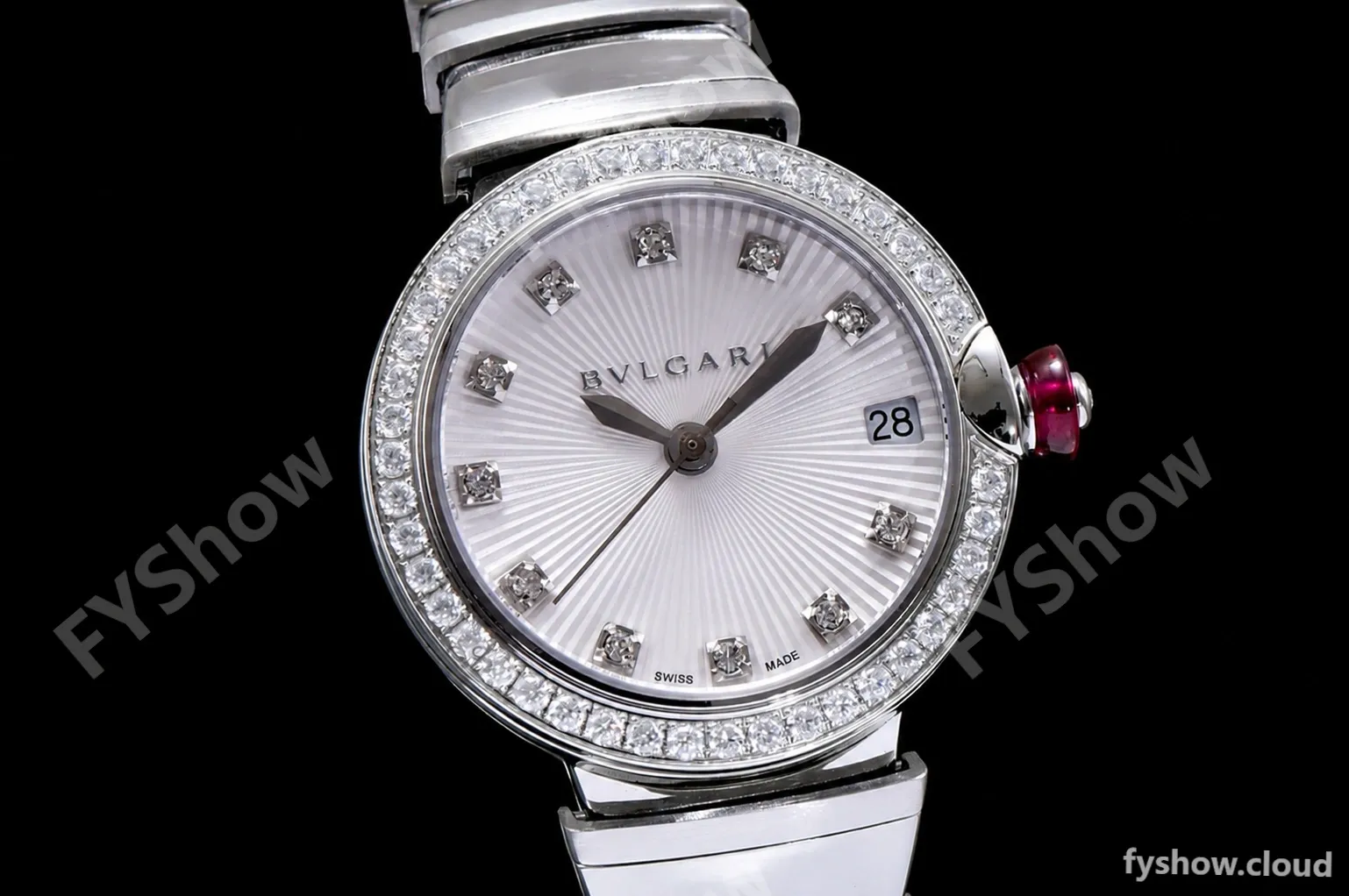 Bvlgari LVCEA Series Diams SS/SS Wht BVF Automatic/Quartz 102195 LU28C6SSD - Image 2