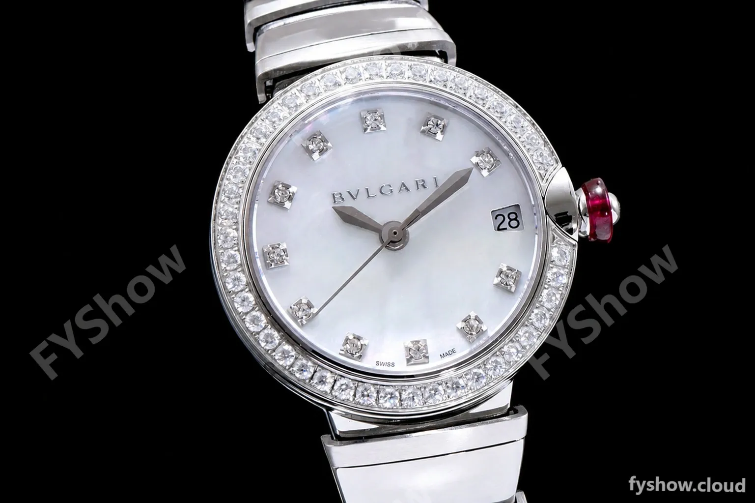 Bvlgari LVCEA Series Diams SS/SS Wht BVF Automatic/Quartz 102195 LU28C6SSD - Image 4