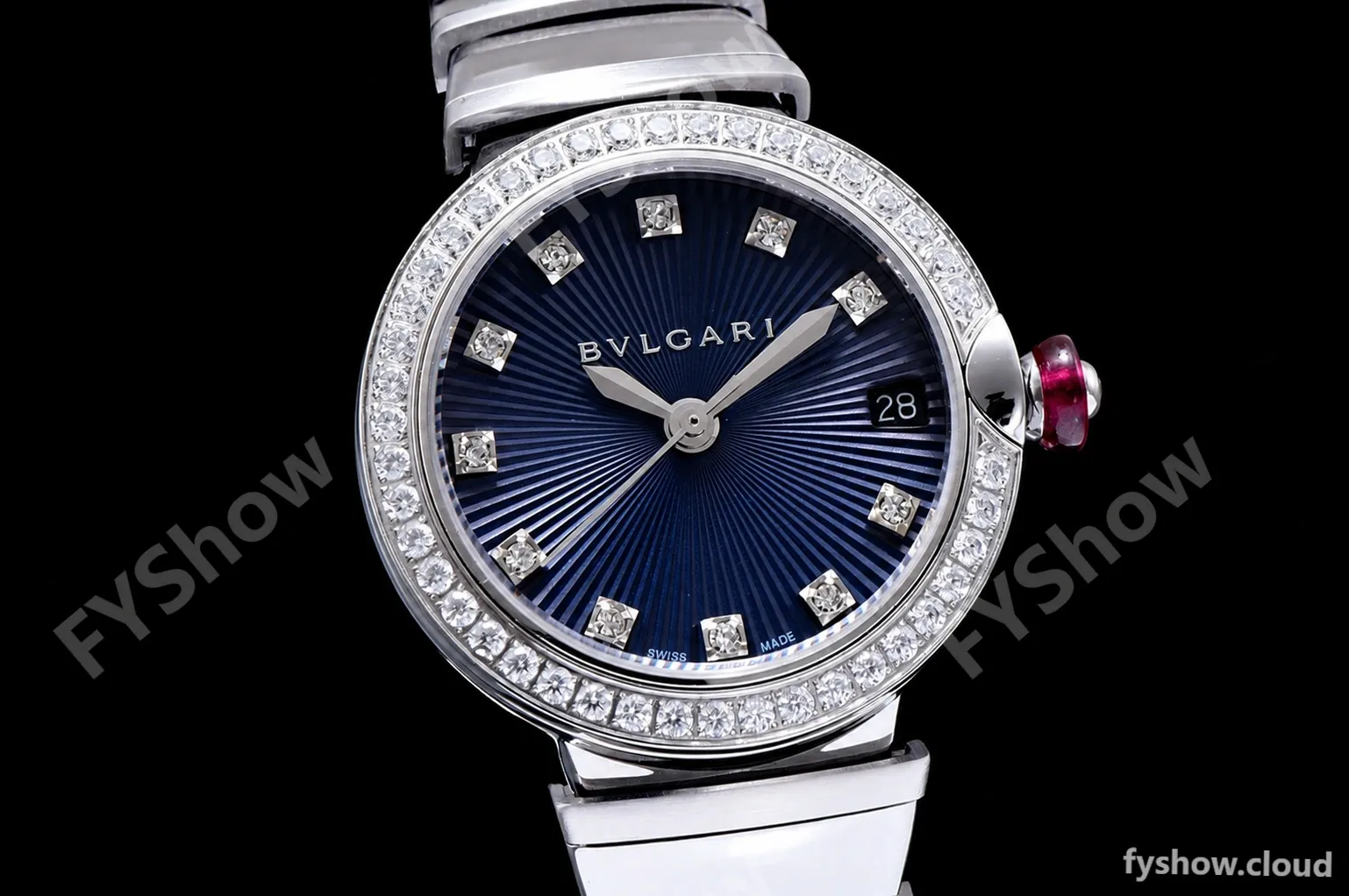 Bvlgari LVCEA Series Diams SS/SS Blk BVF Automatic/Quartz 102195 LU28C6SSD - Image 4