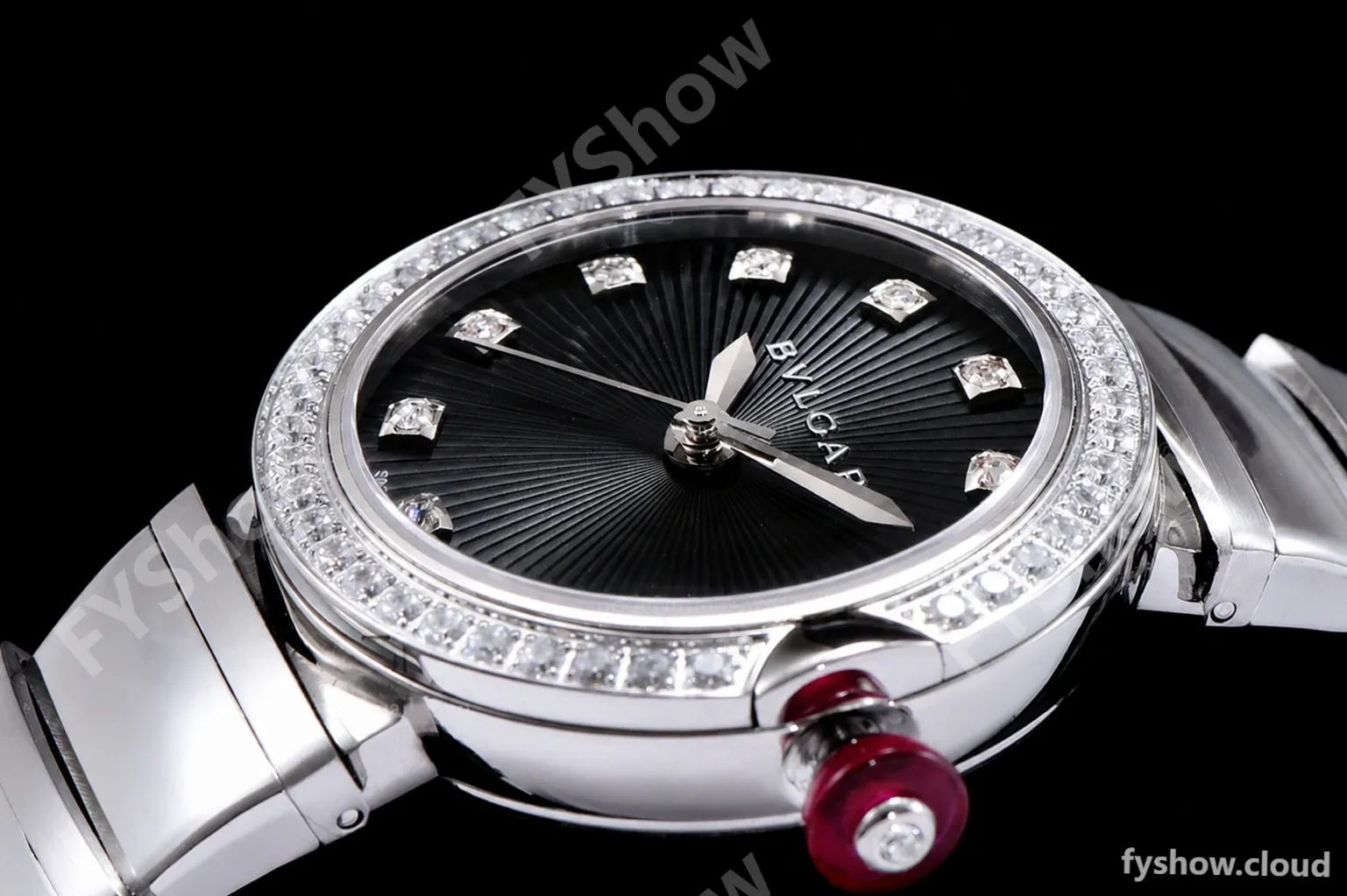 Bvlgari LVCEA Series Diams SS/SS Blk BVF Automatic/Quartz 102195 LU28C6SSD - Image 4