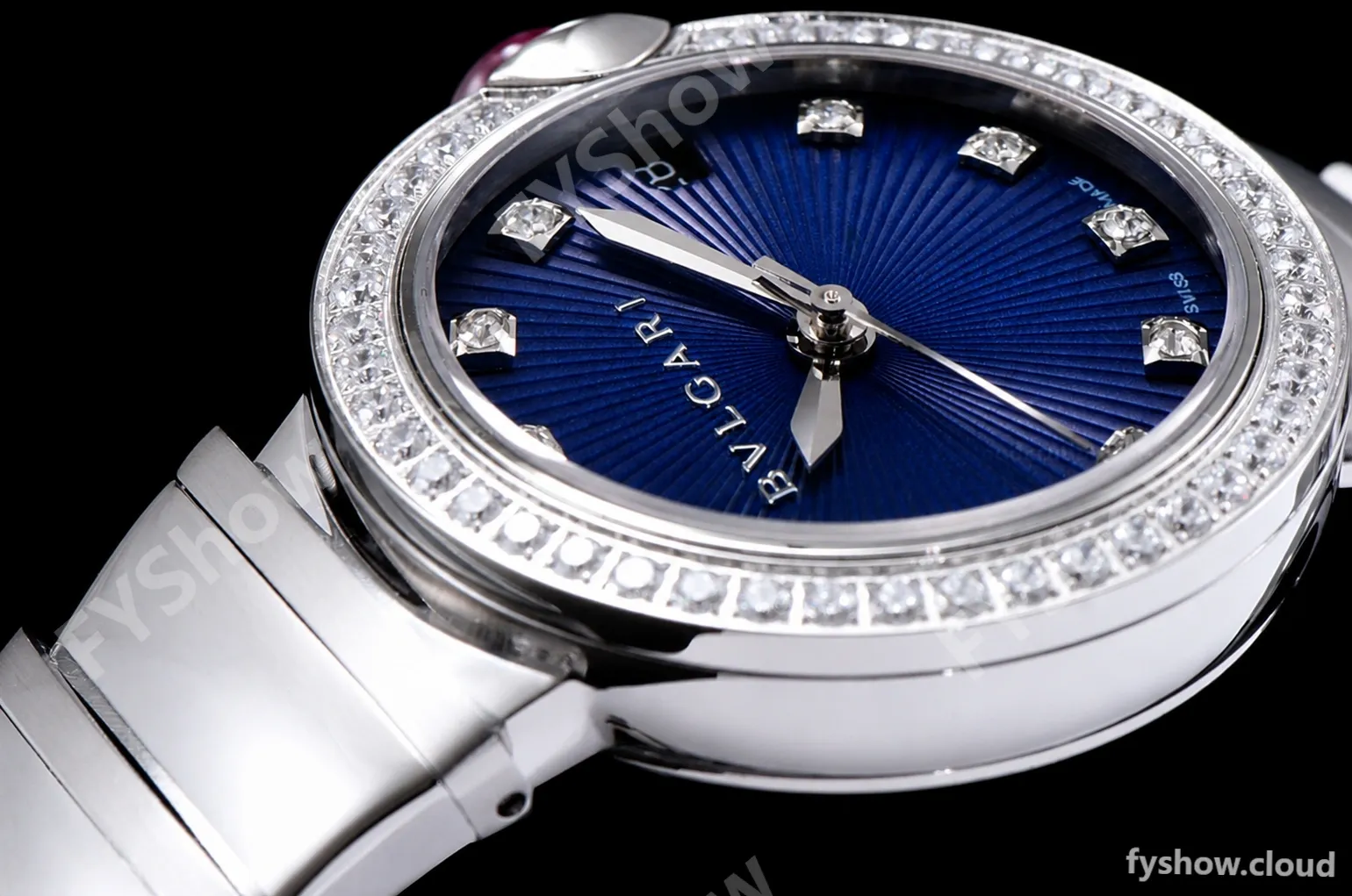 Bvlgari LVCEA Series Diams SS/SS Blk BVF Automatic/Quartz 102195 LU28C6SSD - Image 6