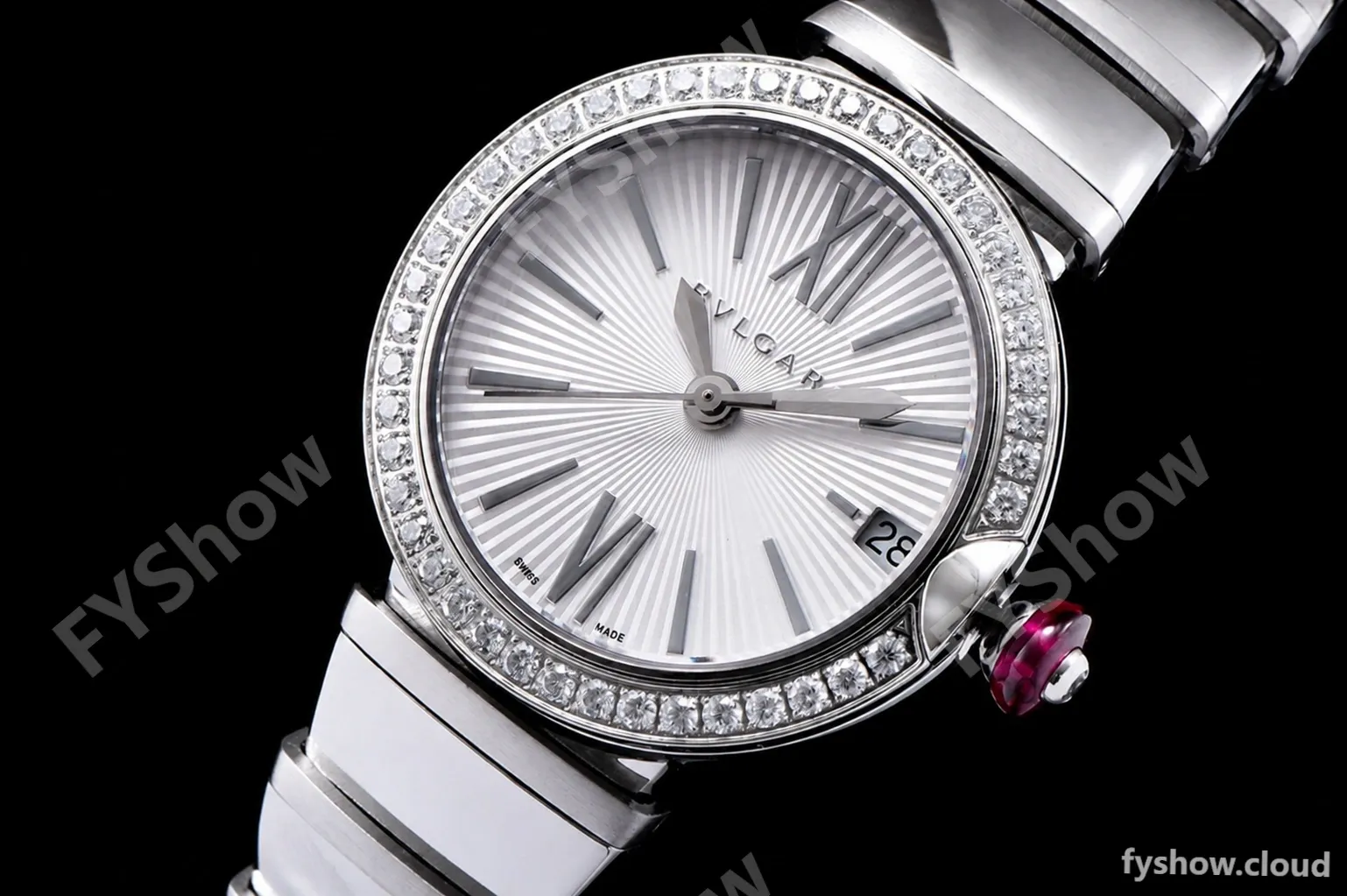 Bvlgari LVCEA Series Diams SS/SS Wht BVF Automatic/Quartz 102195 LU28C6SSD - Image 6