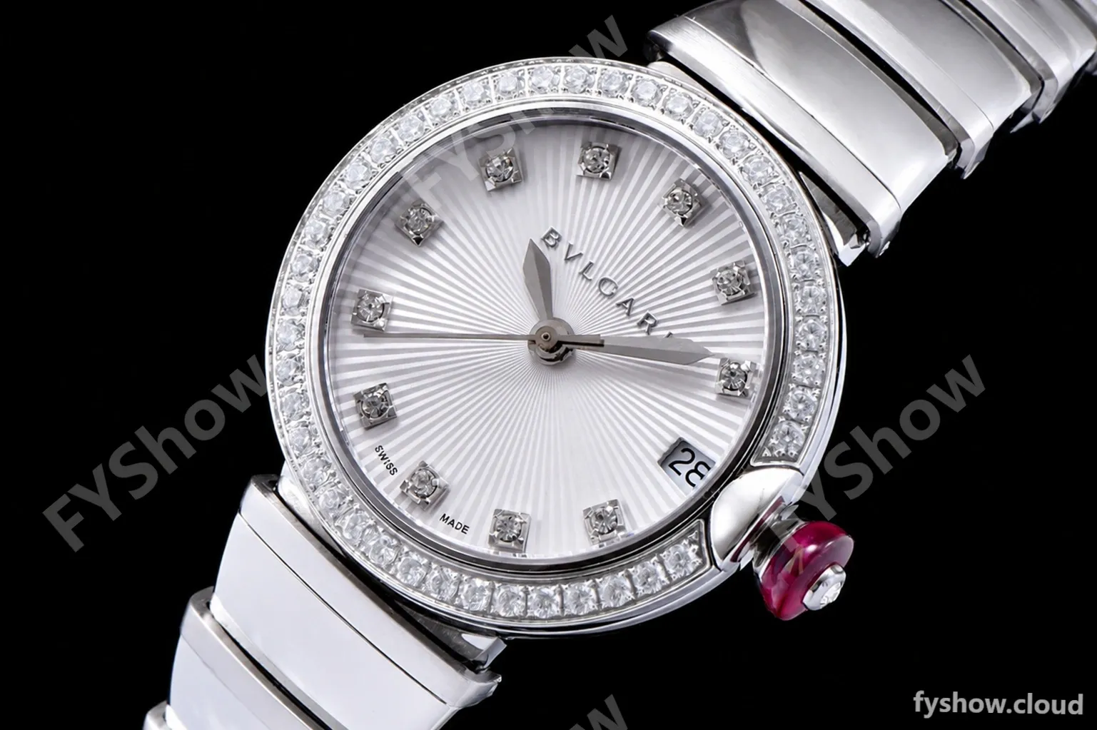 Bvlgari LVCEA Series Diams SS/SS Wht BVF Automatic/Quartz 102195 LU28C6SSD - Image 5