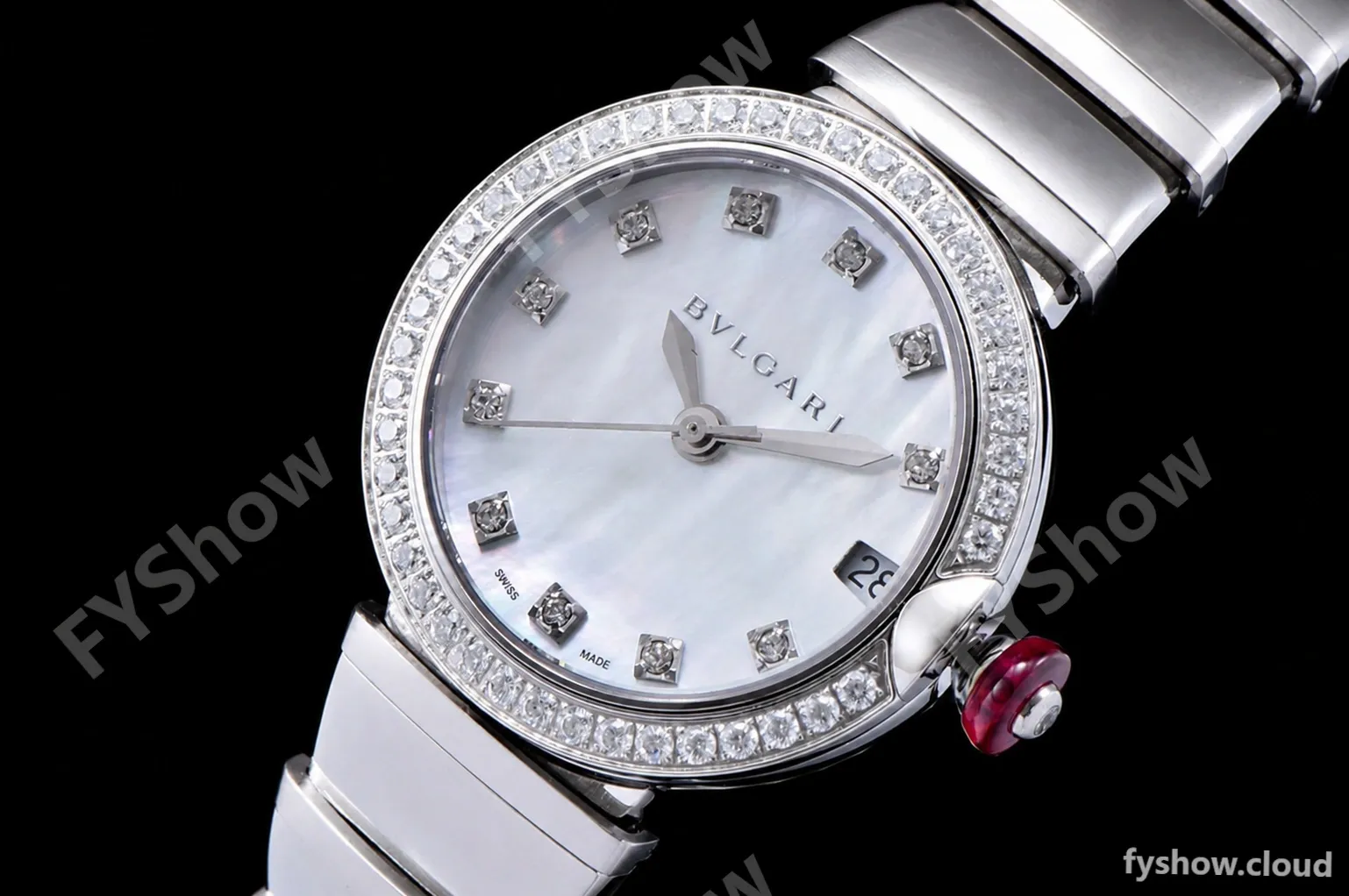 Bvlgari LVCEA Series Diams SS/SS Wht BVF Automatic/Quartz 102195 LU28C6SSD - Image 7