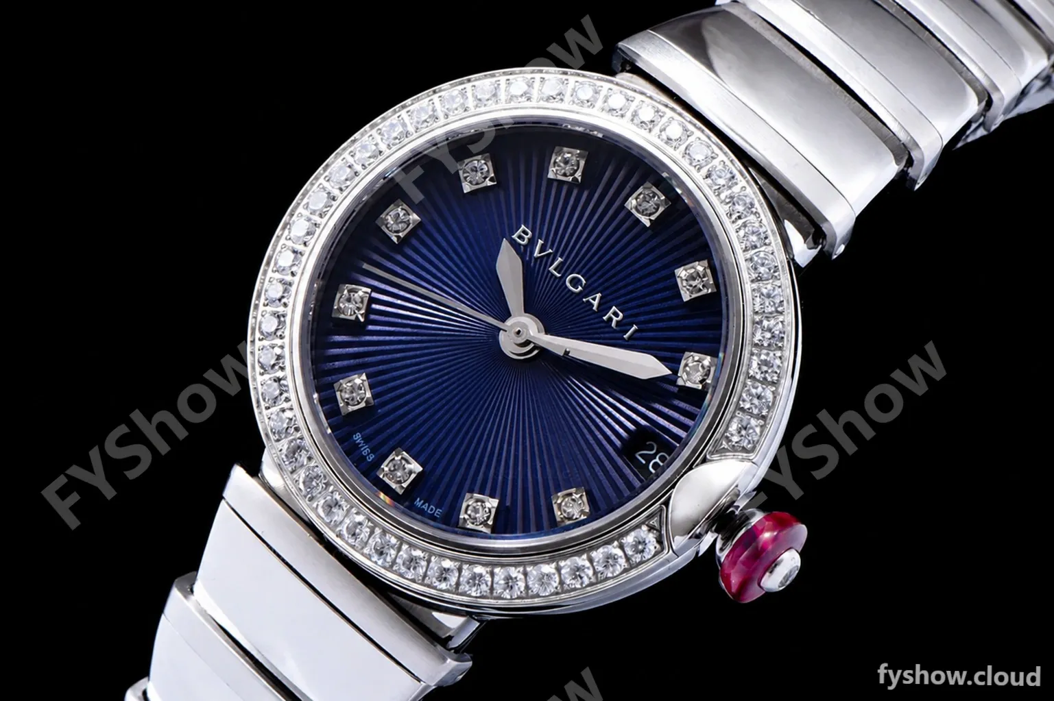 Bvlgari LVCEA Series Diams SS/SS Blu BVF Automatic/Quartz 102195 LU28C6SSD - Image 6
