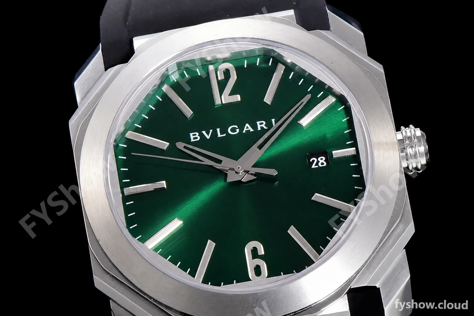 Bvlgari OCTO Series SS/RU Blk/Gre BVF Automatic 102429 BGO38C3SLD - Image 3
