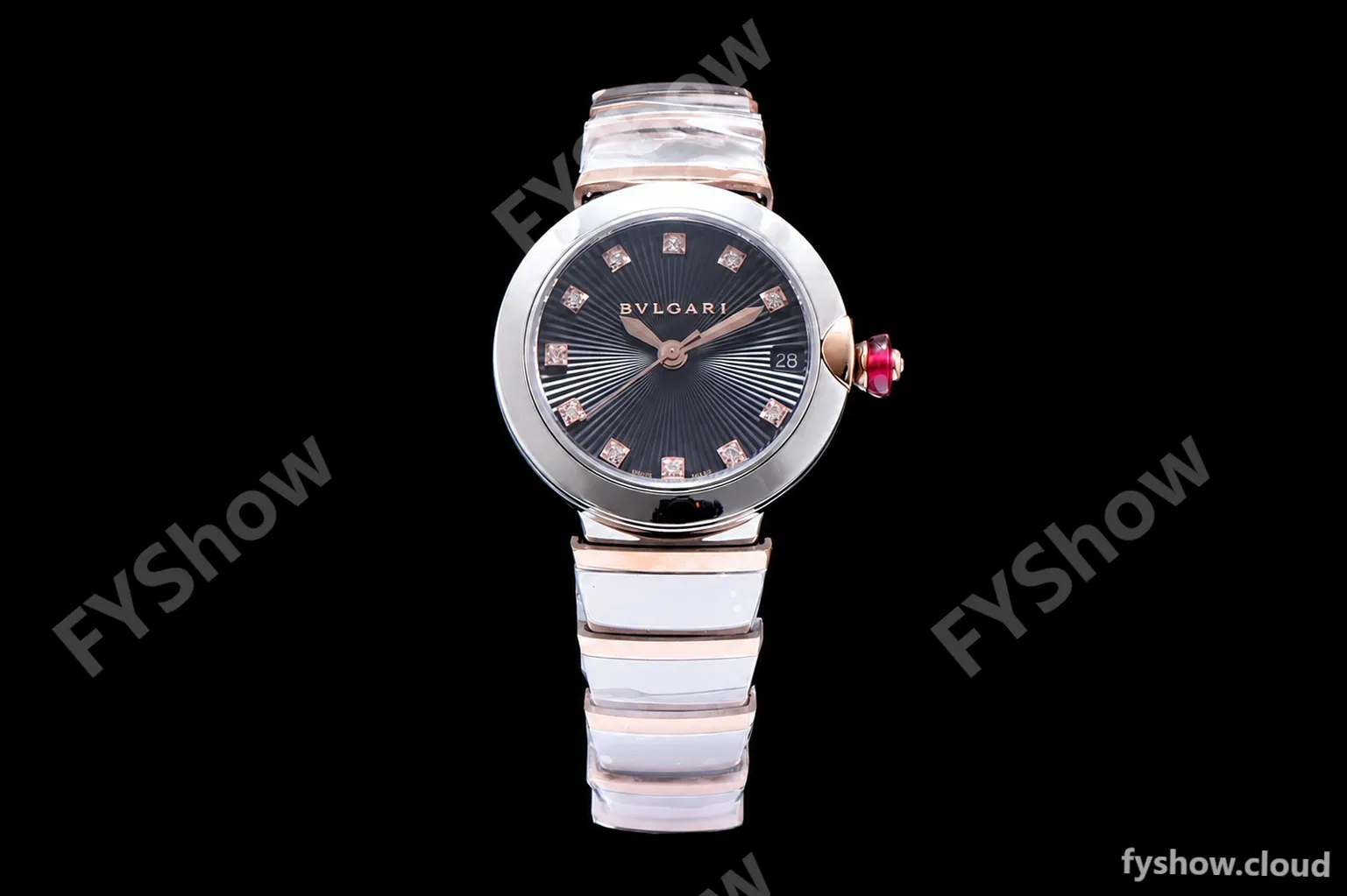 Bvlgari LVCEA Series RG/RG TT Blk BVF Automatic/Quartz 102198 LU33WSPGSPGD/11
