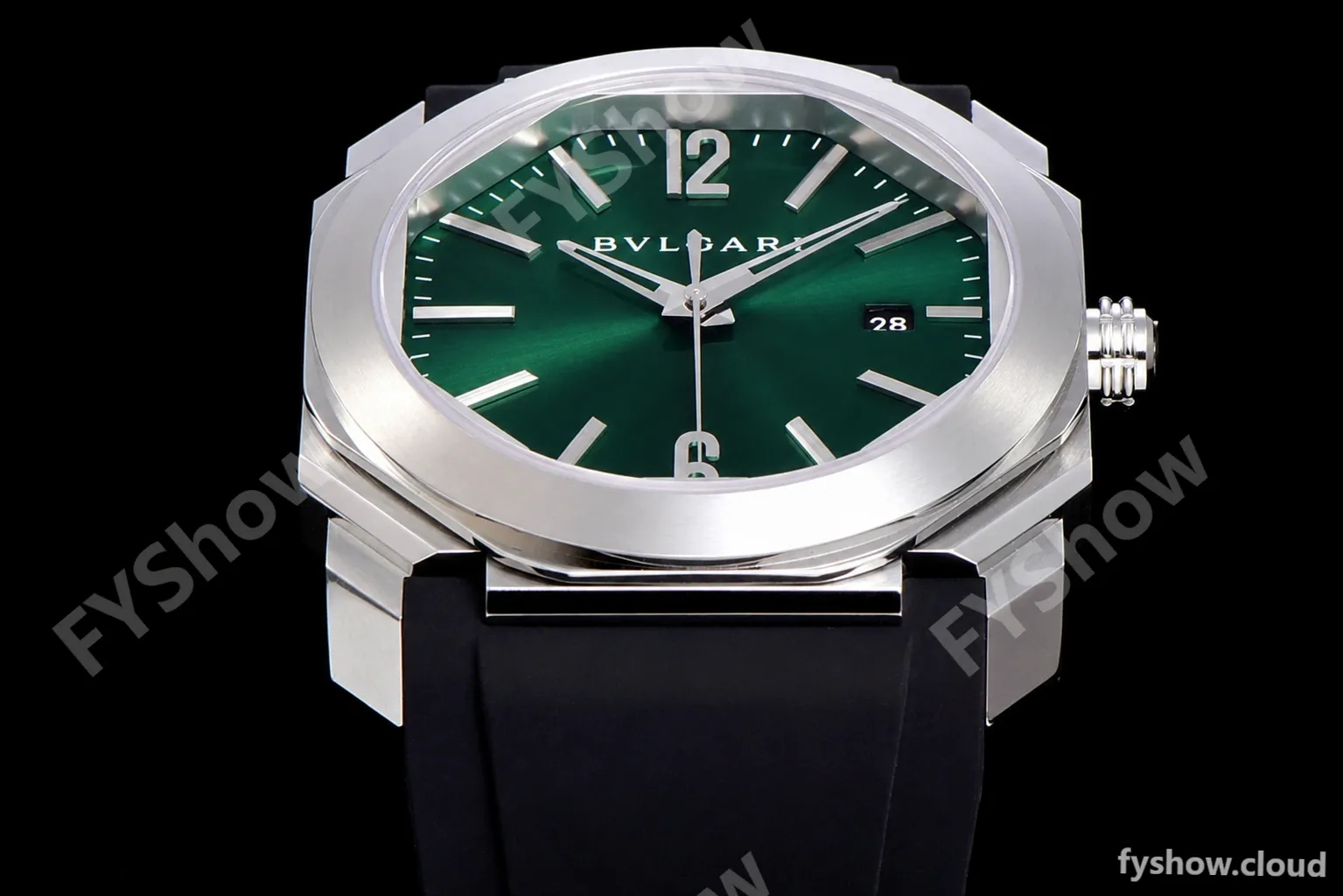 Bvlgari OCTO Series SS/RU Blk/Gre BVF Automatic 102429 BGO38C3SLD - Image 4