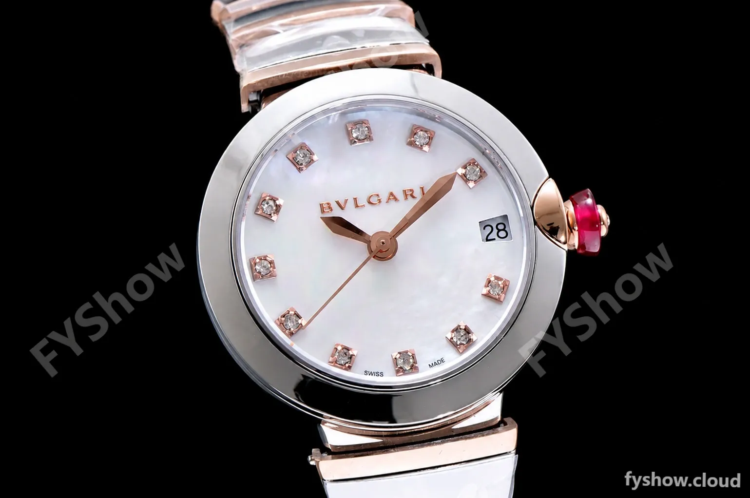 Bvlgari LVCEA Series RG/RG TT Wht BVF Automatic/Quartz 102198 LU33WSPGSPGD/11 - Image 2