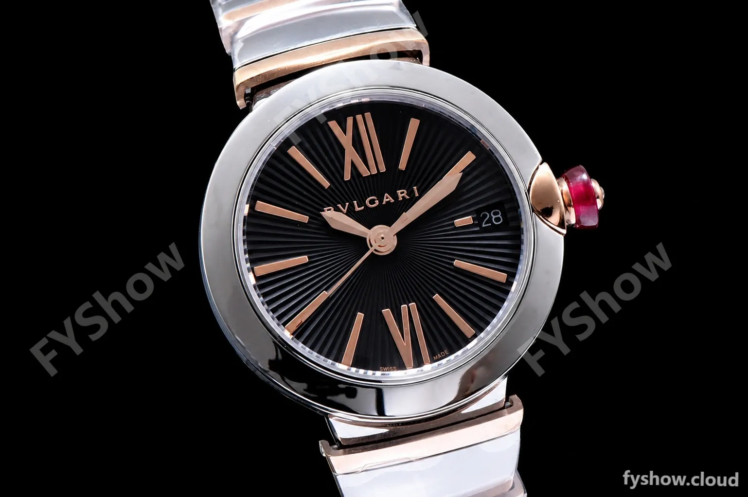 Bvlgari LVCEA Series RG/RG TT Blk BVF Automatic/Quartz 102197 LU33C6SSPGD - Image 3