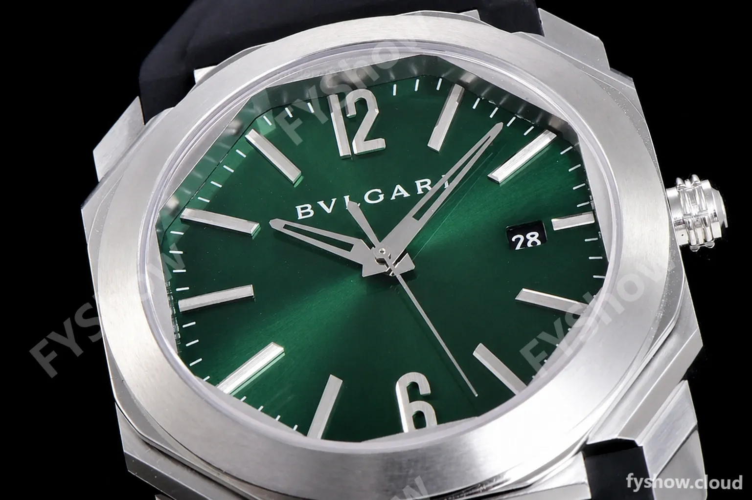 Bvlgari OCTO Series SS/RU Blk/Gre BVF Automatic 102429 BGO38C3SLD - Image 5