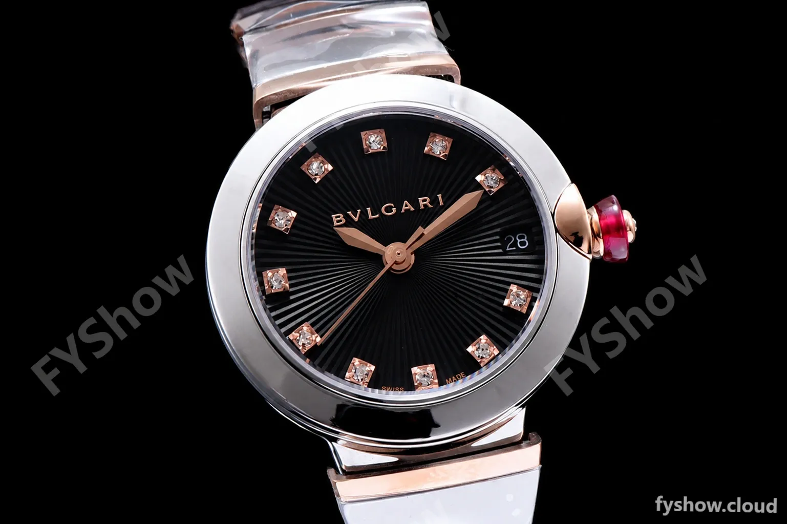 Bvlgari LVCEA Series RG/RG TT Blk BVF Automatic/Quartz 102198 LU33WSPGSPGD/11 - Image 2