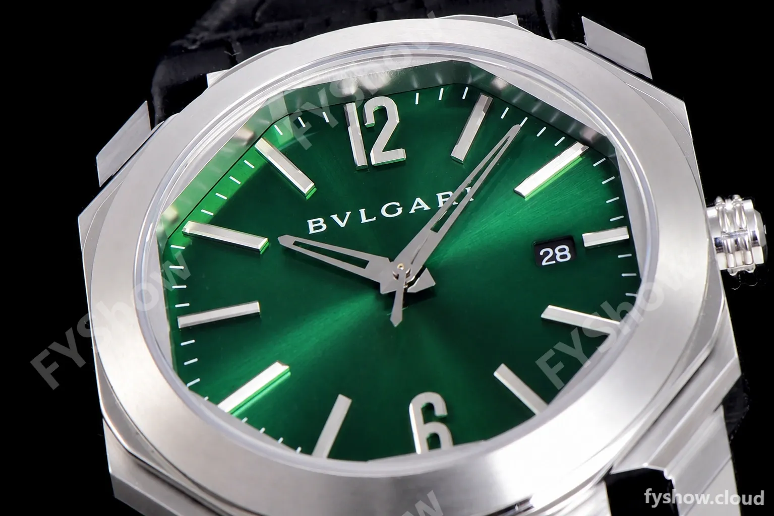 Bvlgari OCTO Series SS/LE Blk/Gre BVF Automatic 102429 BGO38C3SLD - Image 5