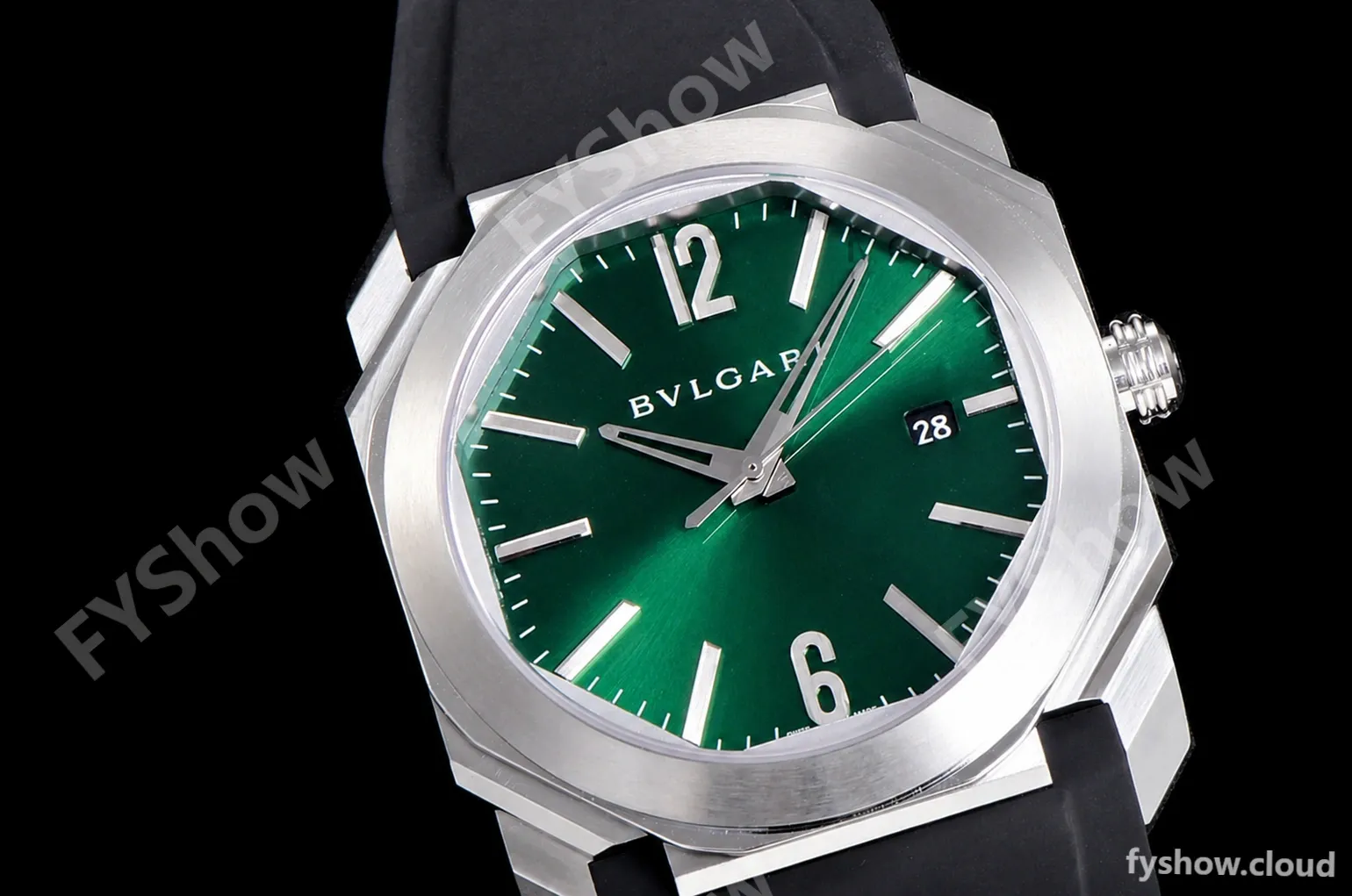 Bvlgari OCTO Series SS/RU Blk/Gre BVF Automatic 102429 BGO38C3SLD - Image 6