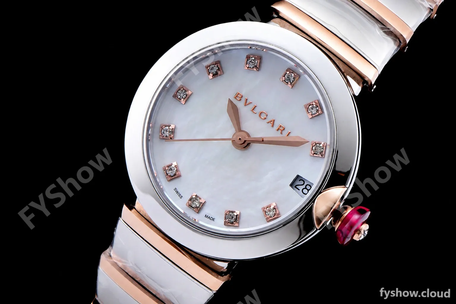 Bvlgari LVCEA Series RG/RG TT Wht BVF Automatic/Quartz 102198 LU33WSPGSPGD/11 - Image 5