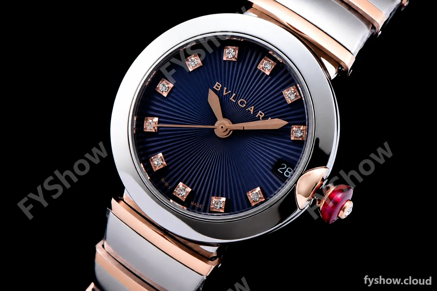 Bvlgari LVCEA Series RG/RG TT Blu BVF Automatic/Quartz 102198 LU33WSPGSPGD/11 - Image 5