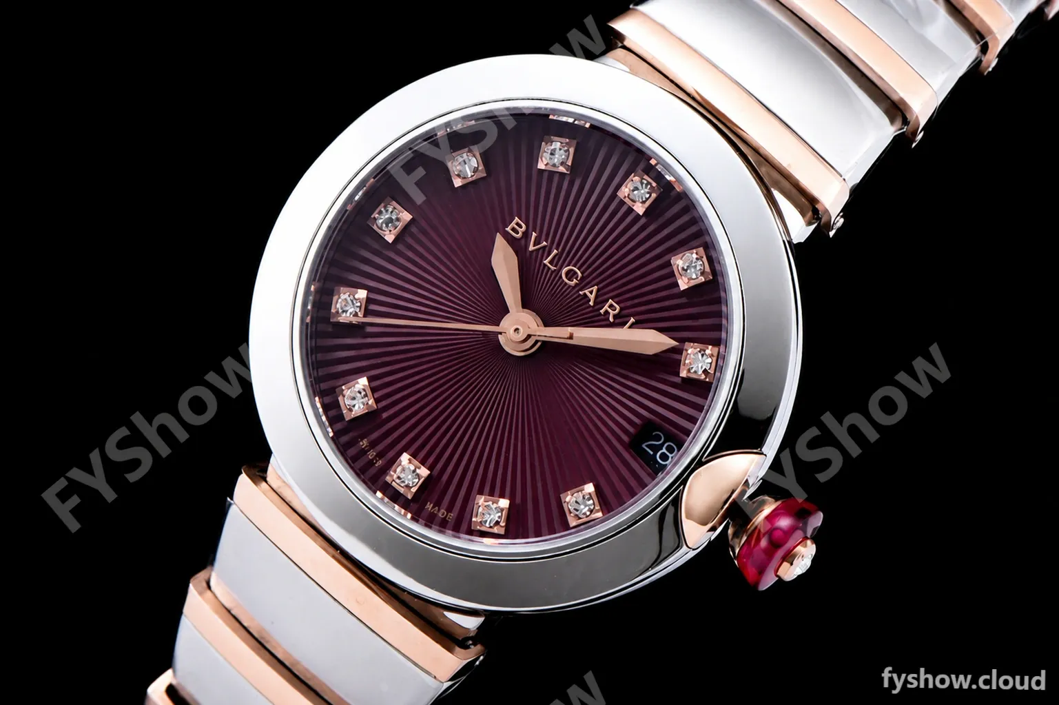 Bvlgari LVCEA Series RG/RG TT Red BVF Automatic/Quartz 102198 LU33WSPGSPGD/11 - Image 6