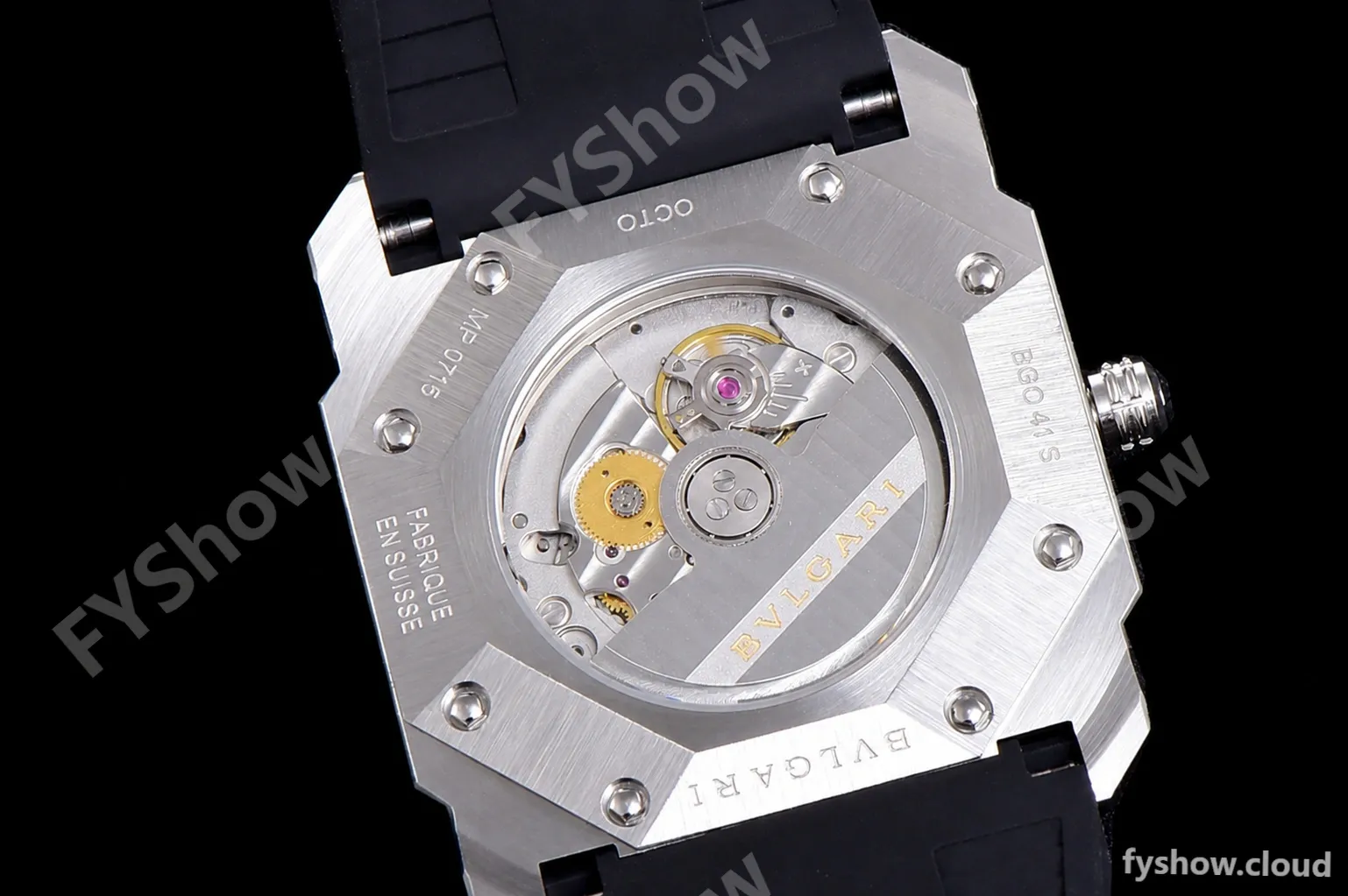 Bvlgari OCTO Series SS/RU Blk/Gre BVF Automatic 102429 BGO38C3SLD - Image 13
