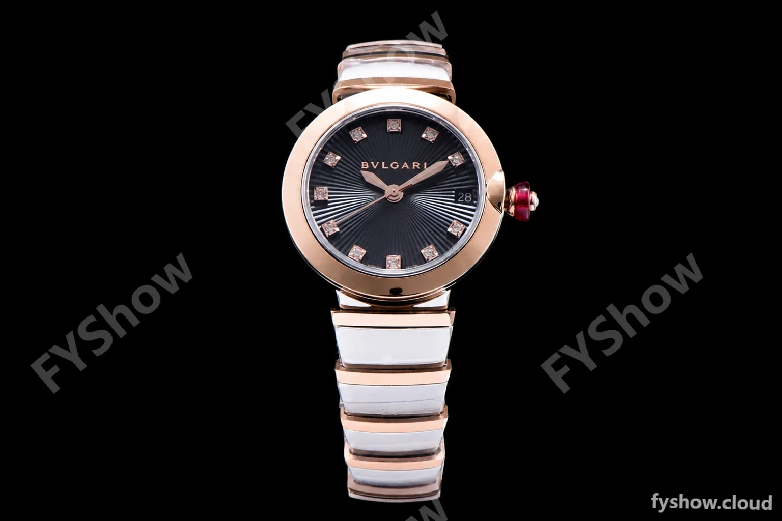 Bvlgari LVCEA Series RG/RG TT Blk BVF Automatic/Quartz 102197 LU33C6SSPGD