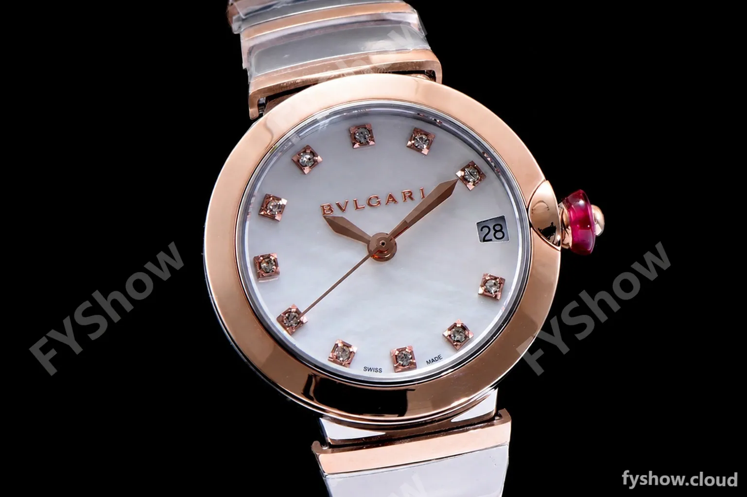 Bvlgari LVCEA Series RG/RG TT Wht BVF Automatic/Quartz 102197 LU33C6SSPGD - Image 7