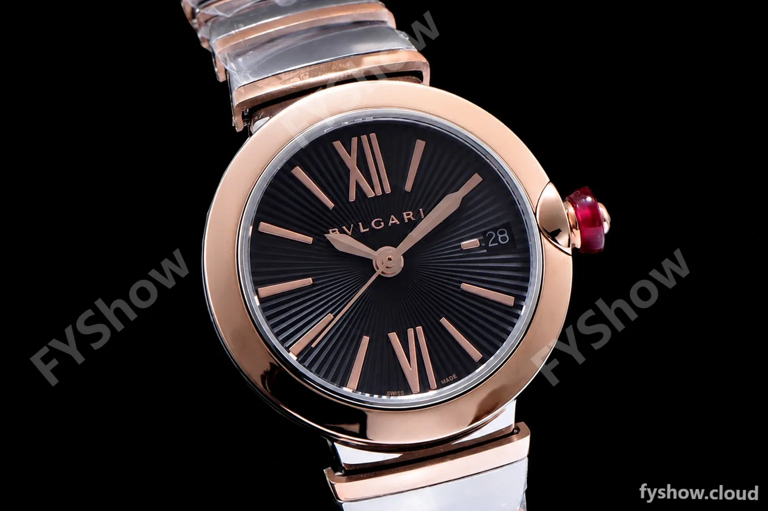 Bvlgari LVCEA Series RG/RG TT Blk BVF Automatic/Quartz 102197 LU33C6SSPGD - Image 5