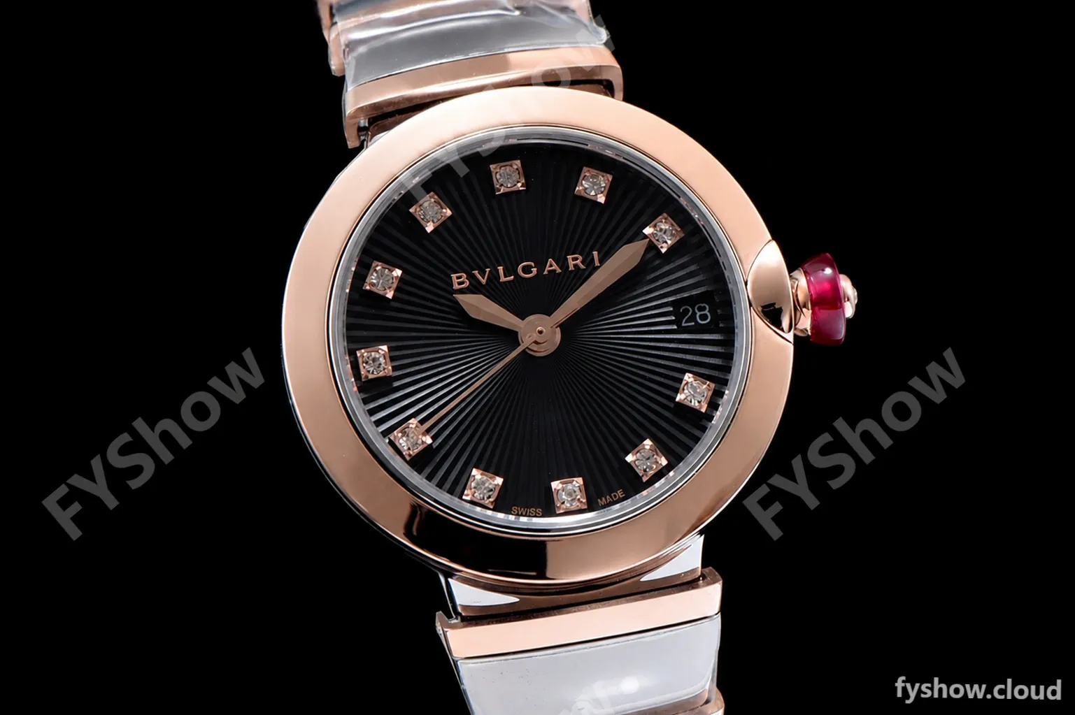 Bvlgari LVCEA Series RG/RG TT Blk BVF Automatic/Quartz 102197 LU33C6SSPGD - Image 3
