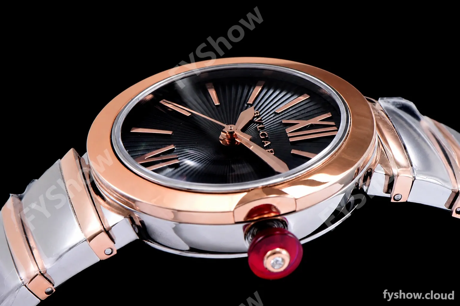 Bvlgari LVCEA Series RG/RG TT Blk BVF Automatic/Quartz 102197 LU33C6SSPGD - Image 6
