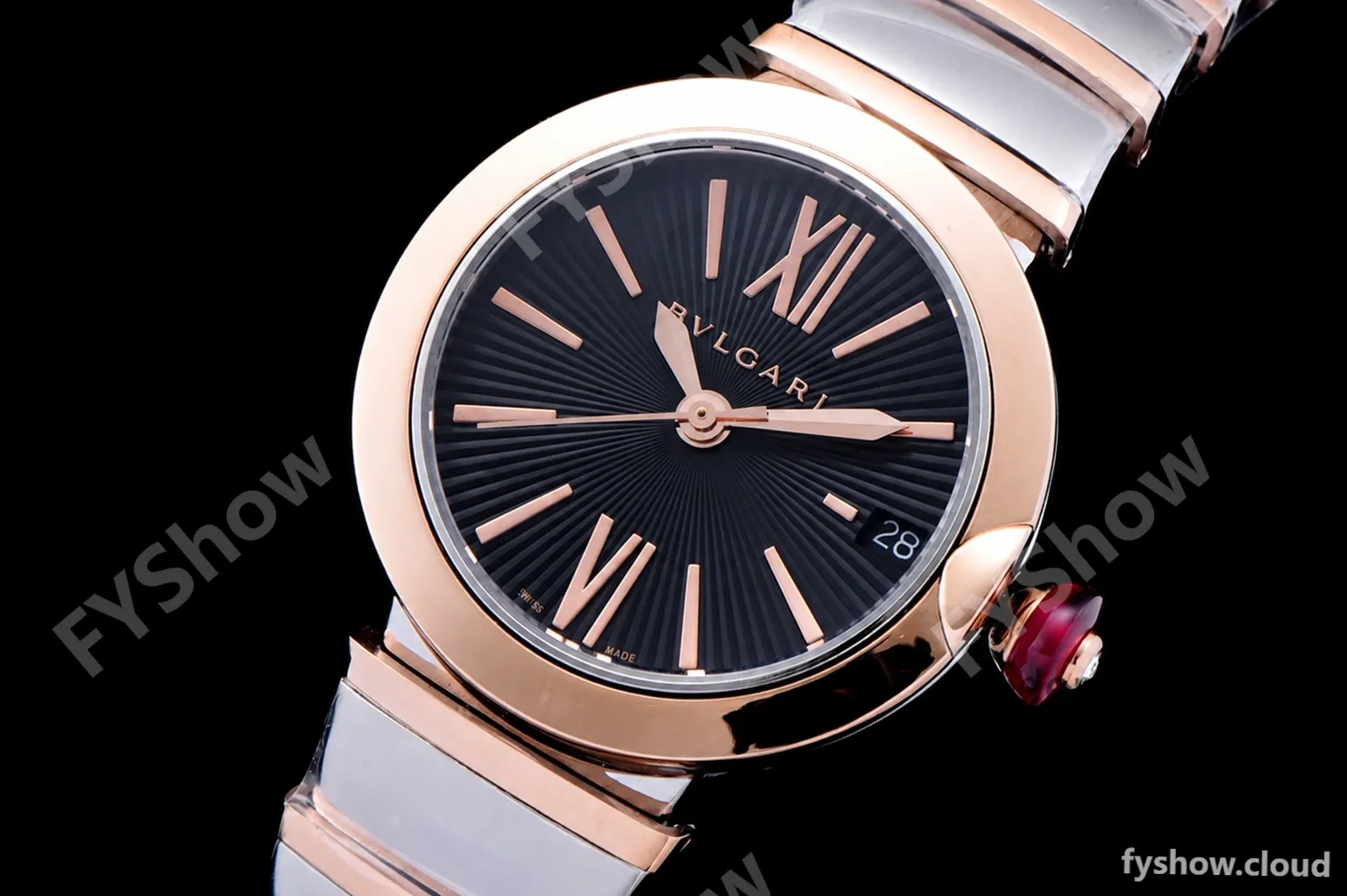 Bvlgari LVCEA Series RG/RG TT Blk BVF Automatic/Quartz 102197 LU33C6SSPGD - Image 8
