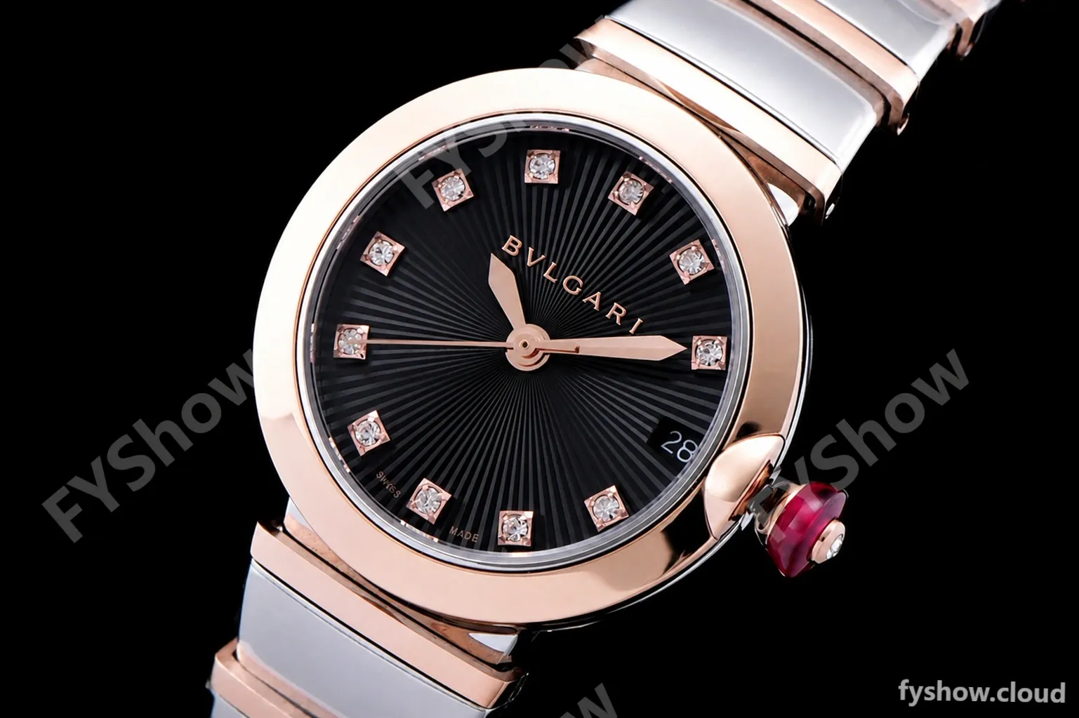 Bvlgari LVCEA Series RG/RG TT Blk BVF Automatic/Quartz 102197 LU33C6SSPGD - Image 2