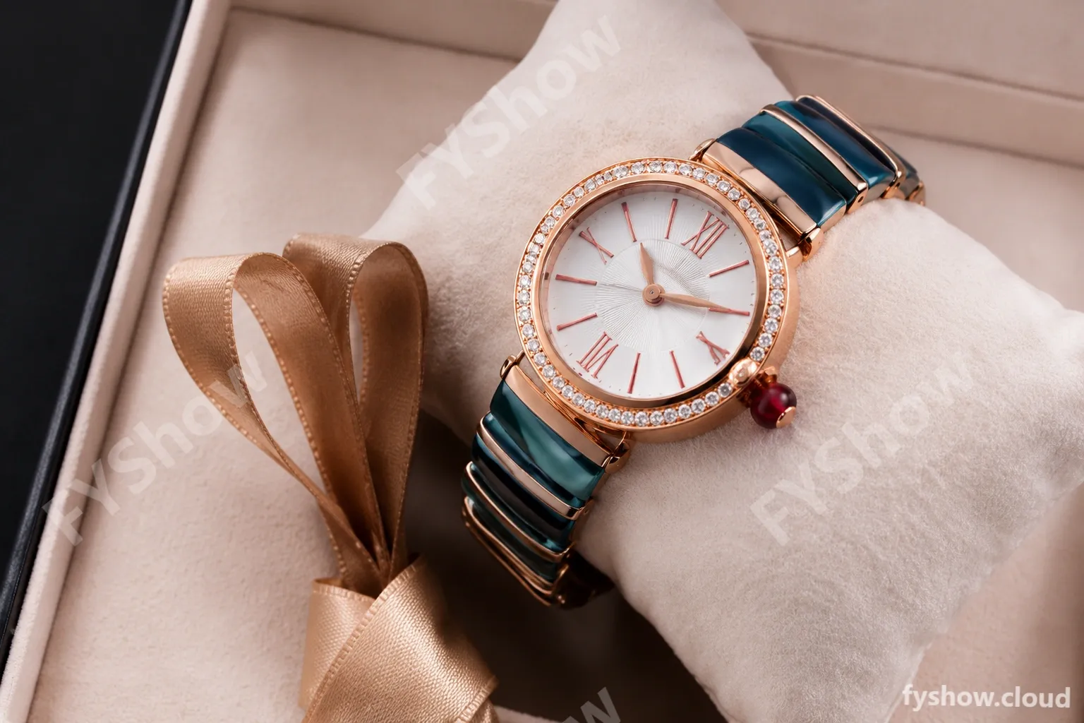Bvlgari LVCEA Series Diams RG/RG Wht BVF Automatic/Quartz