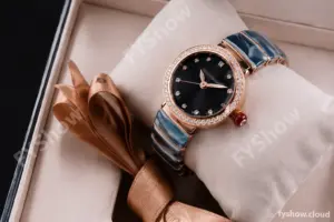 Bvlgari LVCEA Series Diams RG/RG Blk BVF Automatic/Quartz