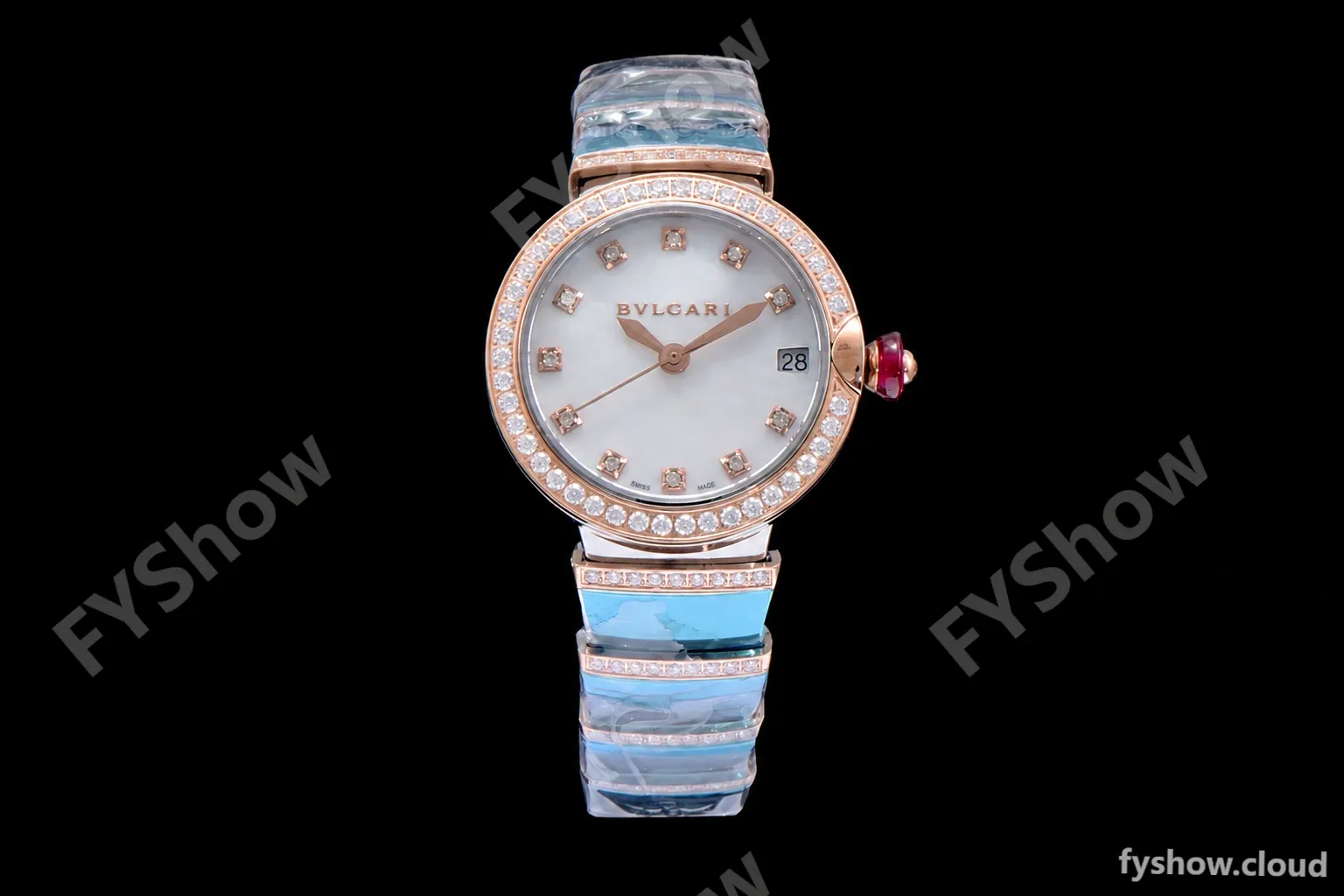Bvlgari LVCEA Series Diamonds RG/RG TT Wht BVF Automatic/Quartz - Image 3