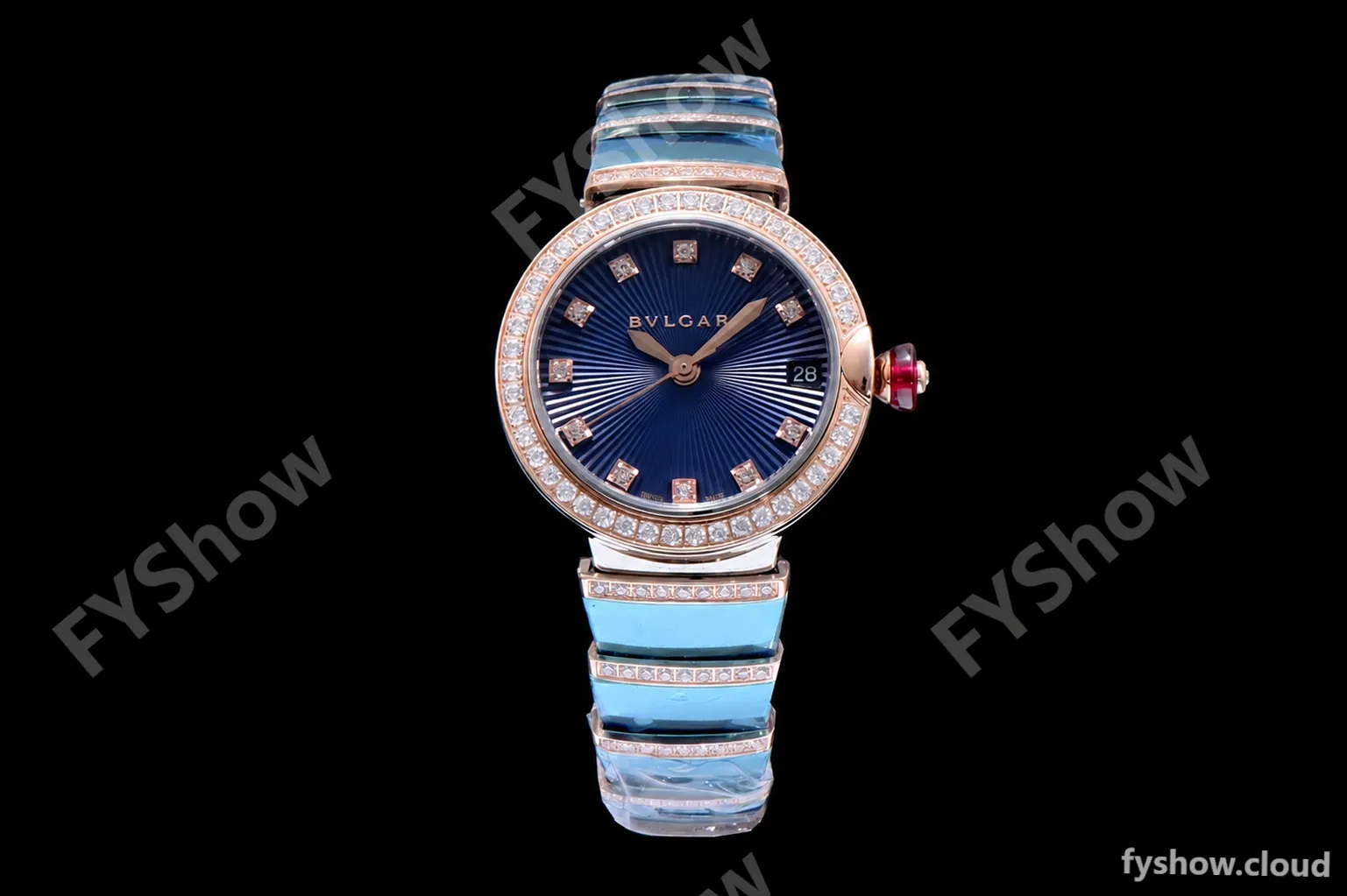 Bvlgari LVCEA Series Diamonds RG/RG TT Blu BVF Automatic/Quartz - Image 2