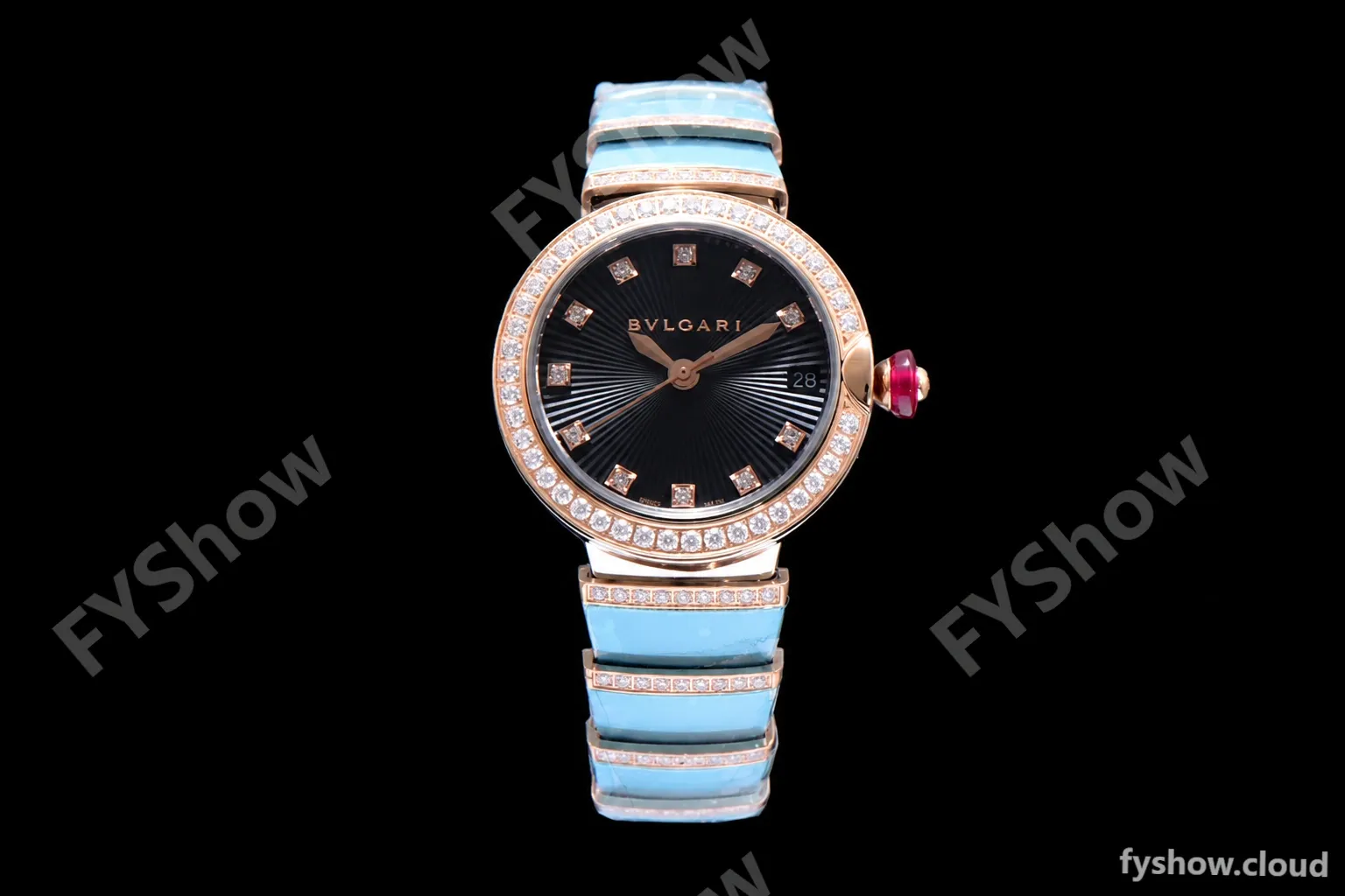 Bvlgari LVCEA Series Diamonds RG/RG TT Blk BVF Automatic/Quartz - Image 2