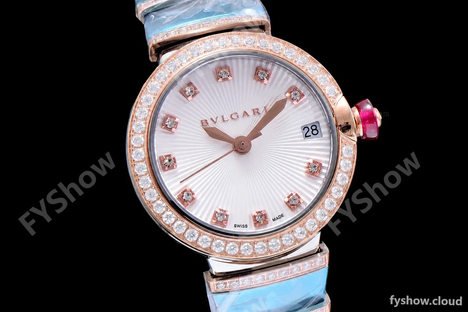 Bvlgari LVCEA Series Diamonds RG/RG TT Wht BVF Automatic/Quartz - Image 4